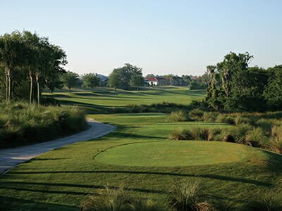 Golf course and green at Minto Sun City Center in Florida