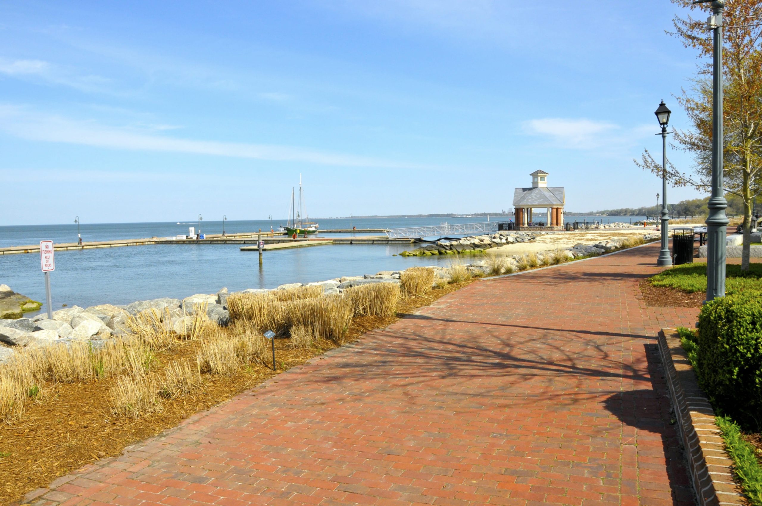 James River Walk in York Town, Virgina