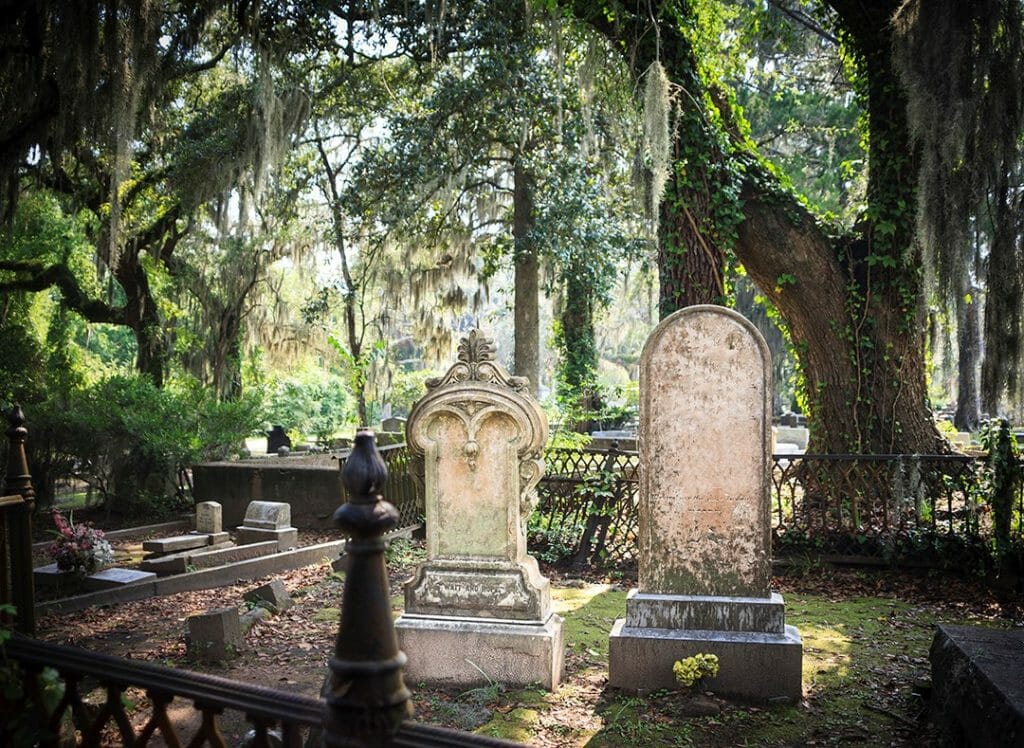 Cemetery Tombstones in Savannah, GA