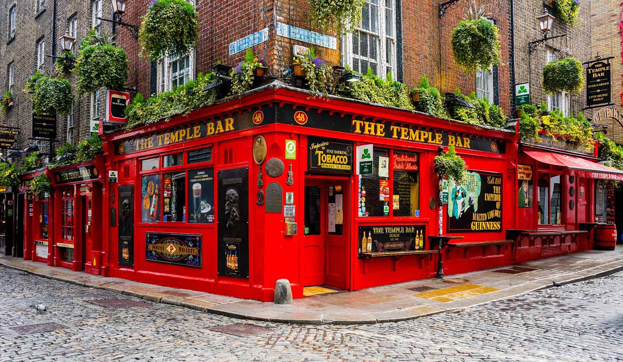 The Temple Bar in Dublin, Ireland