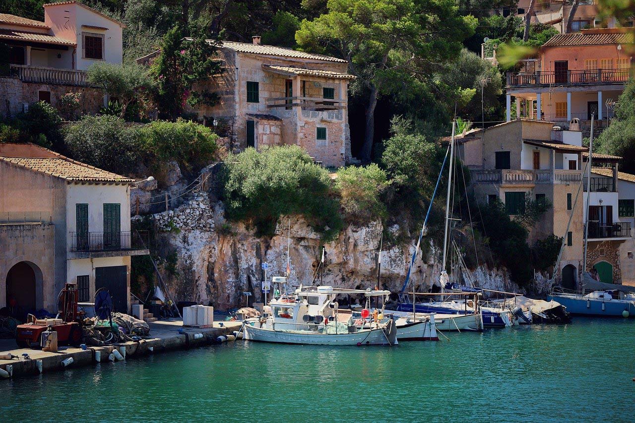 Spanish coastal marina